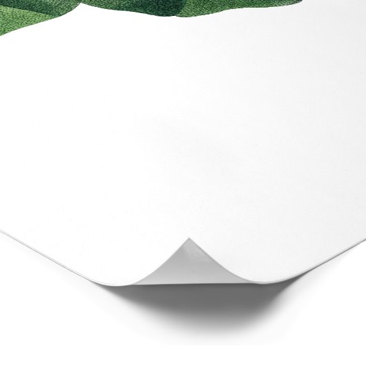 ナスタチウムの植物性プレミアム品質プリント ポスター (角)