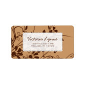 ナスバラ差出人住所ラベル ラベル (正面)