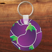 ナスファンキー植物 キーホルダー (正面)