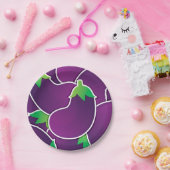 ナスファンキー植物 ペーパープレート (パーティー)