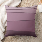 ナスモダンパープルストライプのの不規則な色合い クッション (ブランケット)
