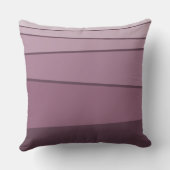 ナスモダンパープルストライプのの不規則な色合い クッション (裏面)