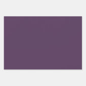 ナスモダン紫カラーブロック ラッピングペーパーシート (正面)