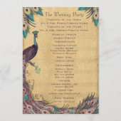 ナスヴィンテージ孔雀結婚式 プログラム (裏面)