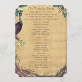 ナスヴィンテージ孔雀結婚式 プログラム (裏面)