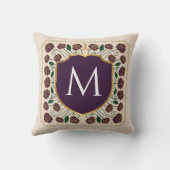 ナス中世ソードシールドモノグラム クッション (裏面)