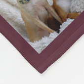 ナス写真ブランケットのコラージュインスタグラム金ゴールド フリースブランケット (角)