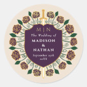 ナス剣シールドファンタジーモノグラム結婚ズ ラウンドシール (正面)