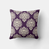 ナス南部コテージダマスク クッション (裏面)