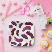 ナス印刷紙プレート ペーパープレート (パーティー)