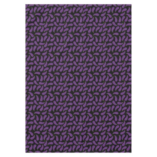 ナス柄のテーブルクロス テーブルクロス (正面)