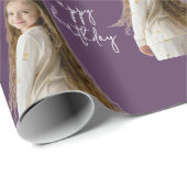 ナス梅と誕生日カスタム文字と写真 – ラッピングペーパー (ロールコーナー)