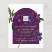 ナス梅パープルフローラフォレストグリーン結婚ズ (裏面)