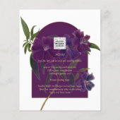 ナス梅パープルフローラフォレストグリーン結婚ズ (裏面)