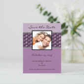 ナス梅ペイズリー写真の日付を保存 案内ポストカード (スタンド正面)