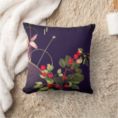 ナス梅抽象芸術さくらんぼ クッション (ブランケット)