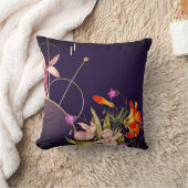 ナス梅芸術的抽象芸術 クッション (ブランケット)