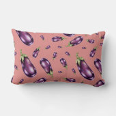 ナス模様 ランバークッション (裏面)