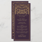 ナス王室の中世ソード結婚のフラットメニュー メニュー (正面/裏面)