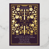 ナス王室の中世結婚剣 箔招待状 (正面)