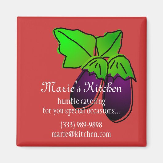 ナス磁石 マグネット (正面)