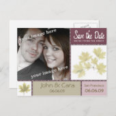 ナス秋のフローラ日付はがきを保存 案内ポストカード (正面/裏面)