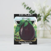 ナス種子パケット ポストカード (スタンド正面)