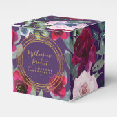 ナス紫のセージ緑のフローラブランド製品 フェイバーボックス (正面サイド)