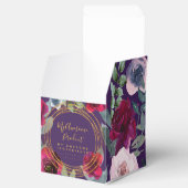 ナス紫のセージ緑のフローラブランド製品 フェイバーボックス (オープン)