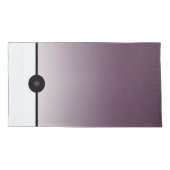 ナス紫の色が水玉模様で薄れる 枕カバー (裏面-左)