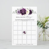 ナス紫プラムアイボリーブライダルシャワービンゴ (スタンド正面)