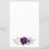 ナス紫プラムアイボリーブライダルシャワービンゴ (裏面)