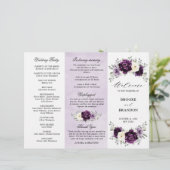 ナス紫プラムアイボリーホワイトトリフォールドプログラム (スタンド正面)