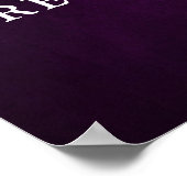 ナス紫プラムボホリハーサルディナーウェルカム ポスター (角)