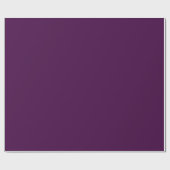 ナス紫無地の色 ラッピングペーパー (フラット)