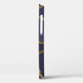 ナス紫金ゴールドブロンズジオメトリグラムシック Case-Mate iPhoneケース (裏面 / 左)