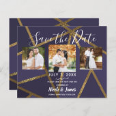 ナス紫金ゴールド青銅幾何学日救付付 (正面/裏面)