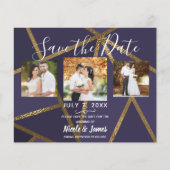 ナス紫金ゴールド青銅幾何学日救付付 (正面)