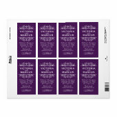 ナス結婚のワインボトルモノグラム好意ラベル ラベル (フルシート)