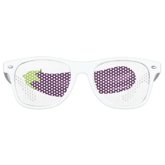 ナス絵文字 レトロサングラス (正面)