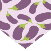 ナス茄子紫色の野菜パターンデザイン ロングテーブルランナー (コーナー)