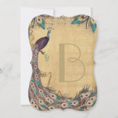 ナス・アクアピーコックヴィンテージ3羽毛 招待状 (裏面)