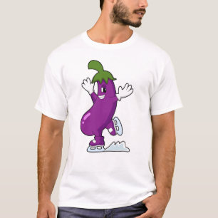 ナス・アット・アイススケートで滑るとアイススケート Tシャツ