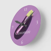 ナス・サンダー_コーブ ラウンド壁時計 (傾斜)