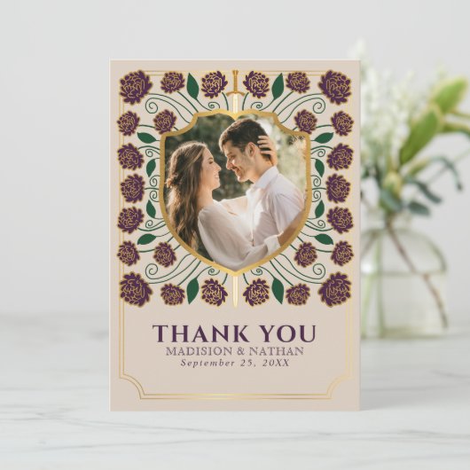 ナス・ソード&シールド中世ファンタジー結婚ズ サンキューカード (スタンド正面)