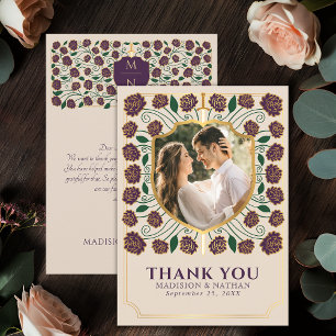 ナス・ソード&シールド中世ファンタジー結婚ズ サンキューカード