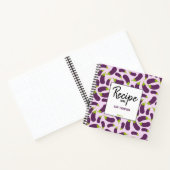 ナス・ナス・パープル・ベジタブル空白のレシピ ノートブック (内部)