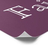 ナス・バタフライ渦巻き美徳ポスター ポスター (角)