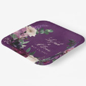 ナス・パープル結婚フローラ紙プレート ペーパープレート (傾斜あり)