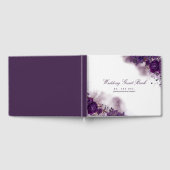 ナス・パープル・フローラ結婚ズ ゲストブック (全面)